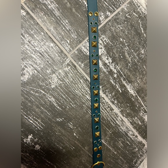 Crystal gem biothane handmade dog collar - Picture 7 of 9